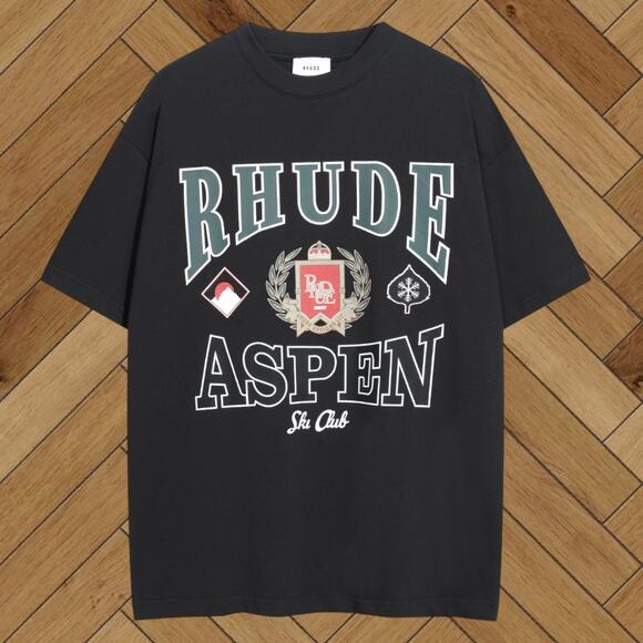 Men's Black Short-Sleeve Rhude - Picture 1 of 5